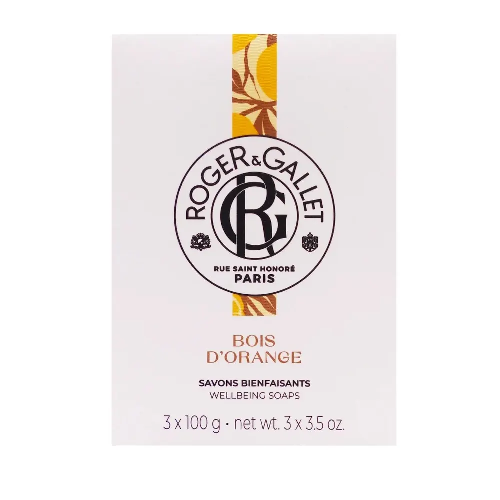 ROGER & GALLET BOIS D’ORANGE SAVON BIENFAISANT 3x100G
