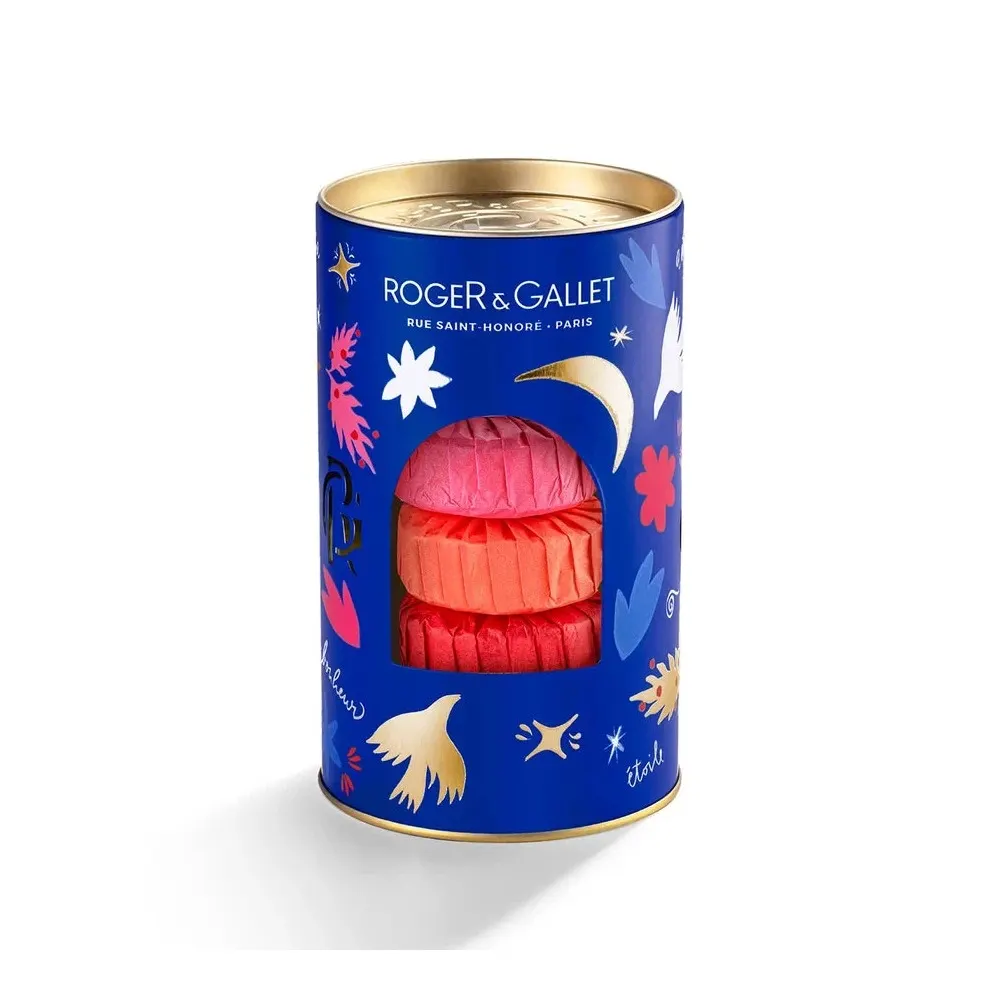 Roger & Gallet Coffret Noël 3 Savons Néroli Bois FLEUR DE FIGUIER 100G