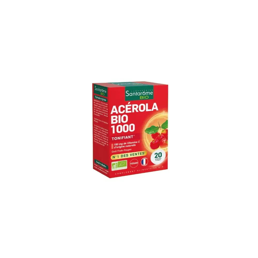 Santarome Acerola 1000 أنبوب 2 × 10 كبسولة