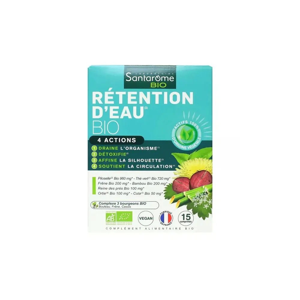 Santarome Bio احتباس الماء 4 مفعولات 15 قرص