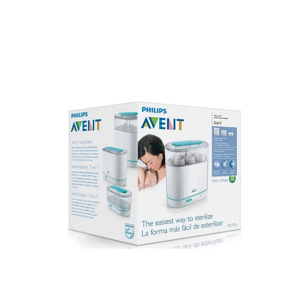 Philips Avent SCF284/03 معقم كهربائي بالبخار 3 في 1
