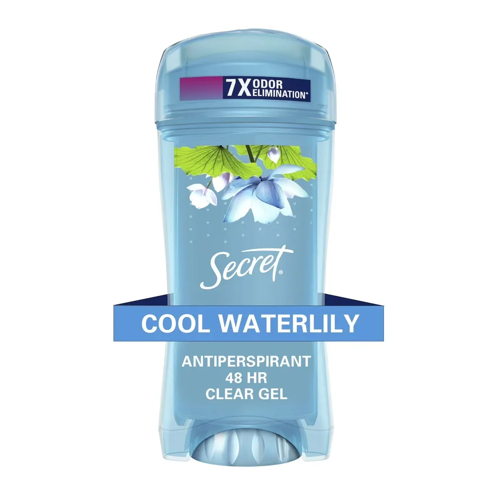 Secret مزيل عرق ومضاد للتعرق Waterlily Clear Gel للنساء