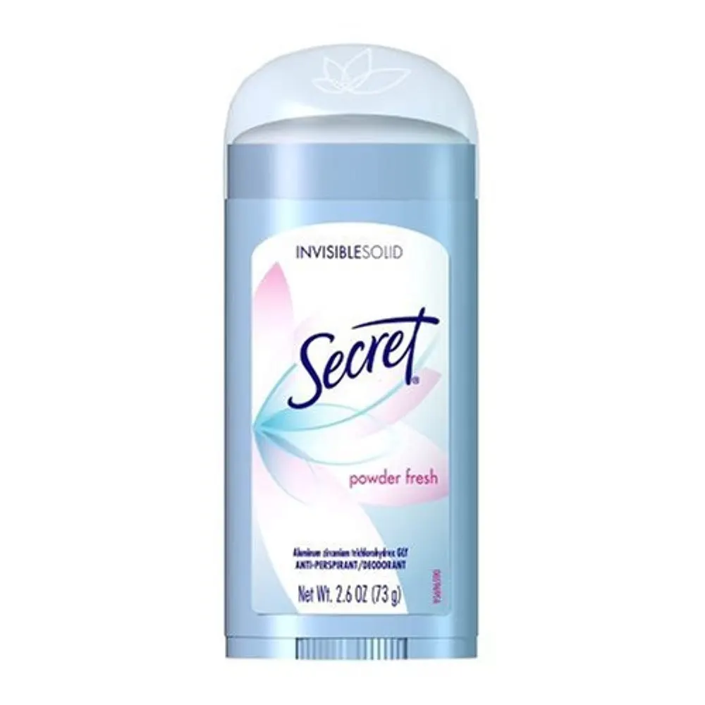 Secret مزيل عرق صلب غير مرئي بتوازن درجة الحموضة، نضارة البودرة 73 مل