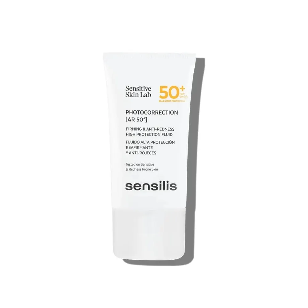 Sensilis Photocorrection AR SPF 50+ 40 مل – كريم واقٍ من الشمس ضد الاحمرار وحماية عالية للبشرة الحساسة