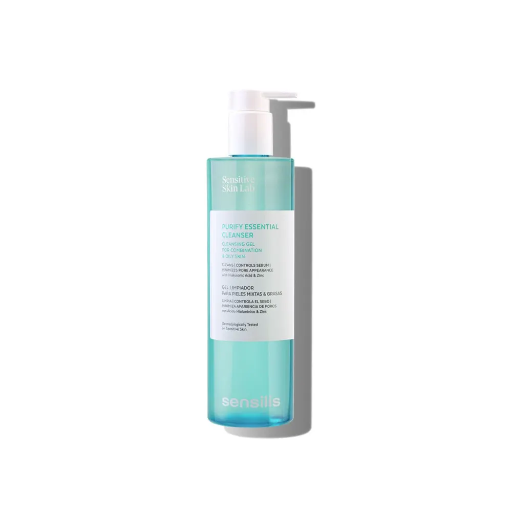 Sensilis Purify Essential Cleanser 400 مل – جل منظف منقٍّ ومتوازن للبشرة المختلطة إلى الدهنية