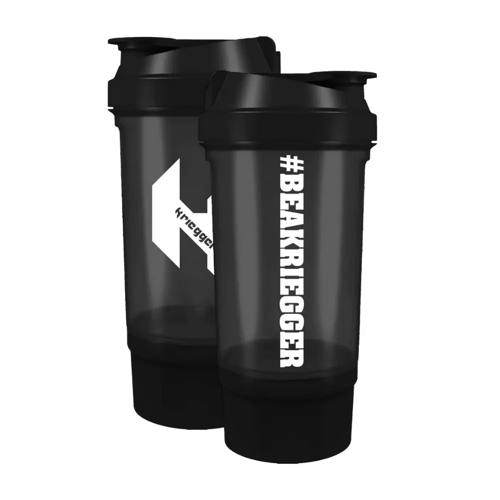 Shaker Krieger PRO أسود 600 مل – شيكر للرياضة والتغذية