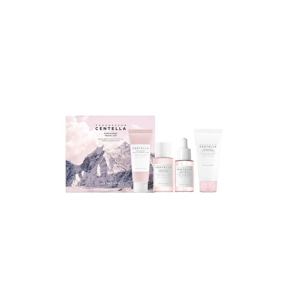 Skin 1004 Madagascar Centella Poremizing طقم سفر