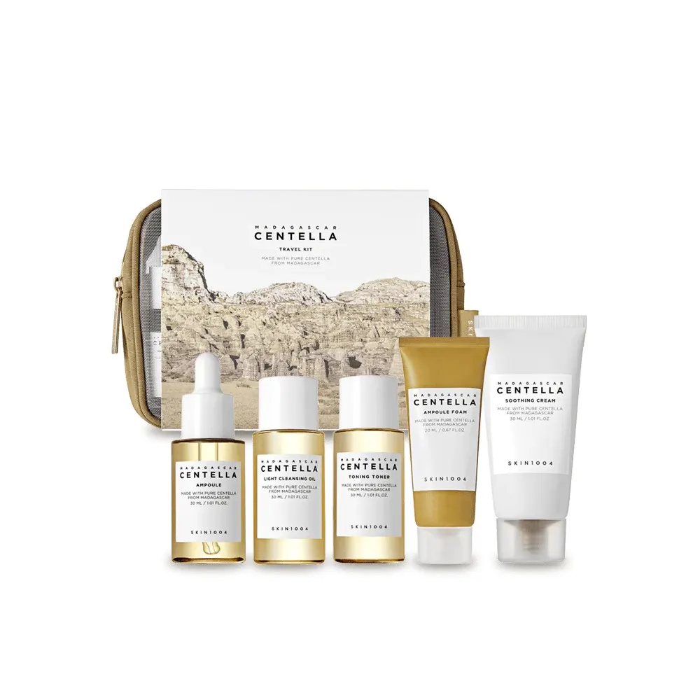 Skin 1004 Madagascar Centella طقم سفر