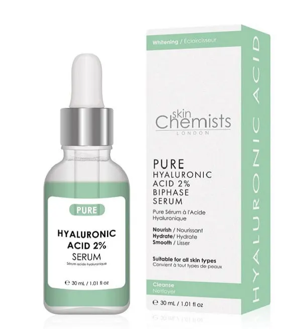 Skin Chemists سيروم Pure بحمض الهيالورونيك 2% 30 مل