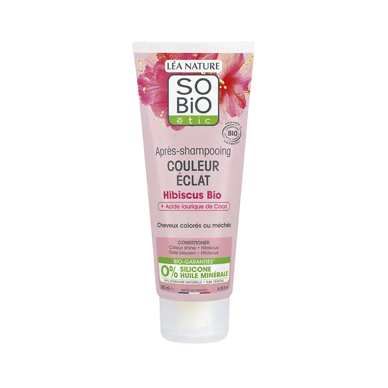 SO BiO APRES-SHAMPOOING COULEUR ECLAT HIBISCUS 250ML