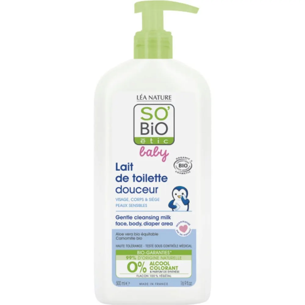So Bio Baby Lait de Toilette 500Ml
