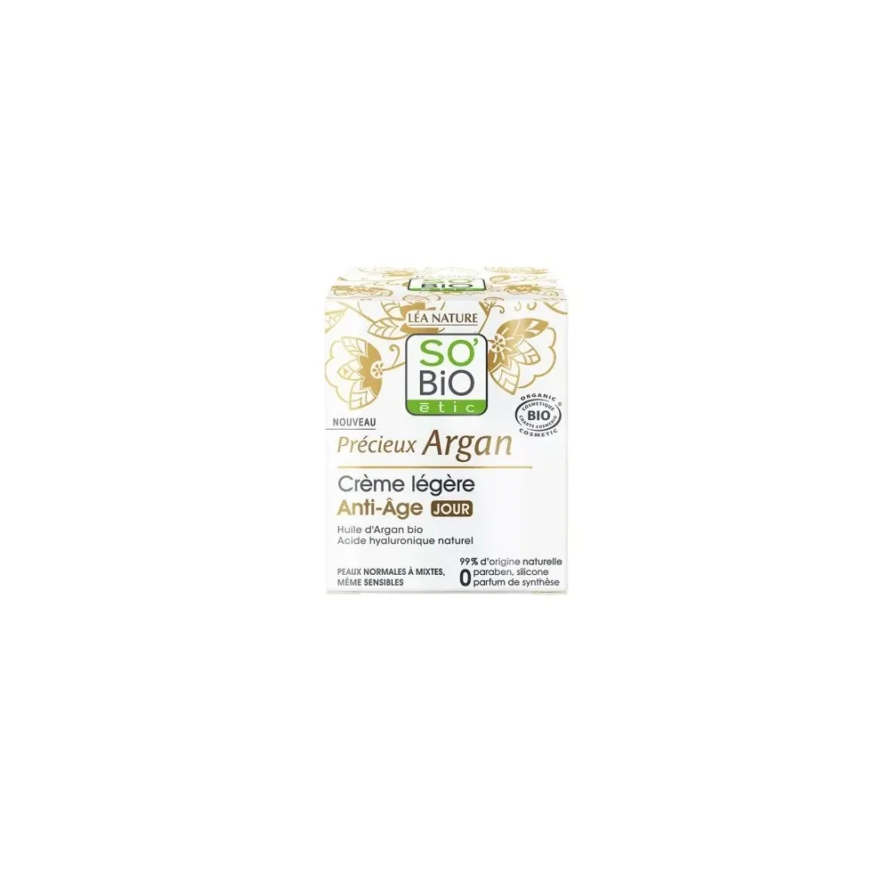 SO BIO CREME VISAGE ANTI-AGE JOUR ARGAN 50ML