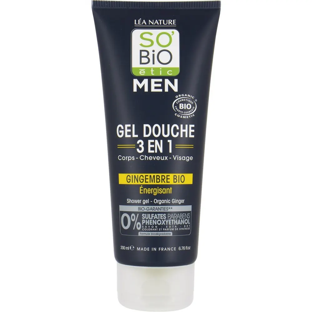 So bio Gel douche Men 3 en 1 Gingembre bio