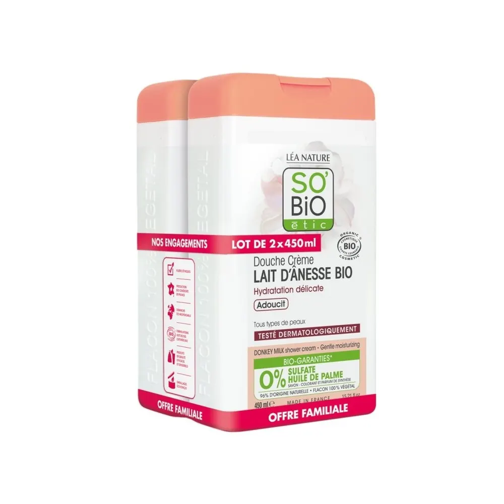 So Bio كريم استحمام بحليب الأتان 450 مل