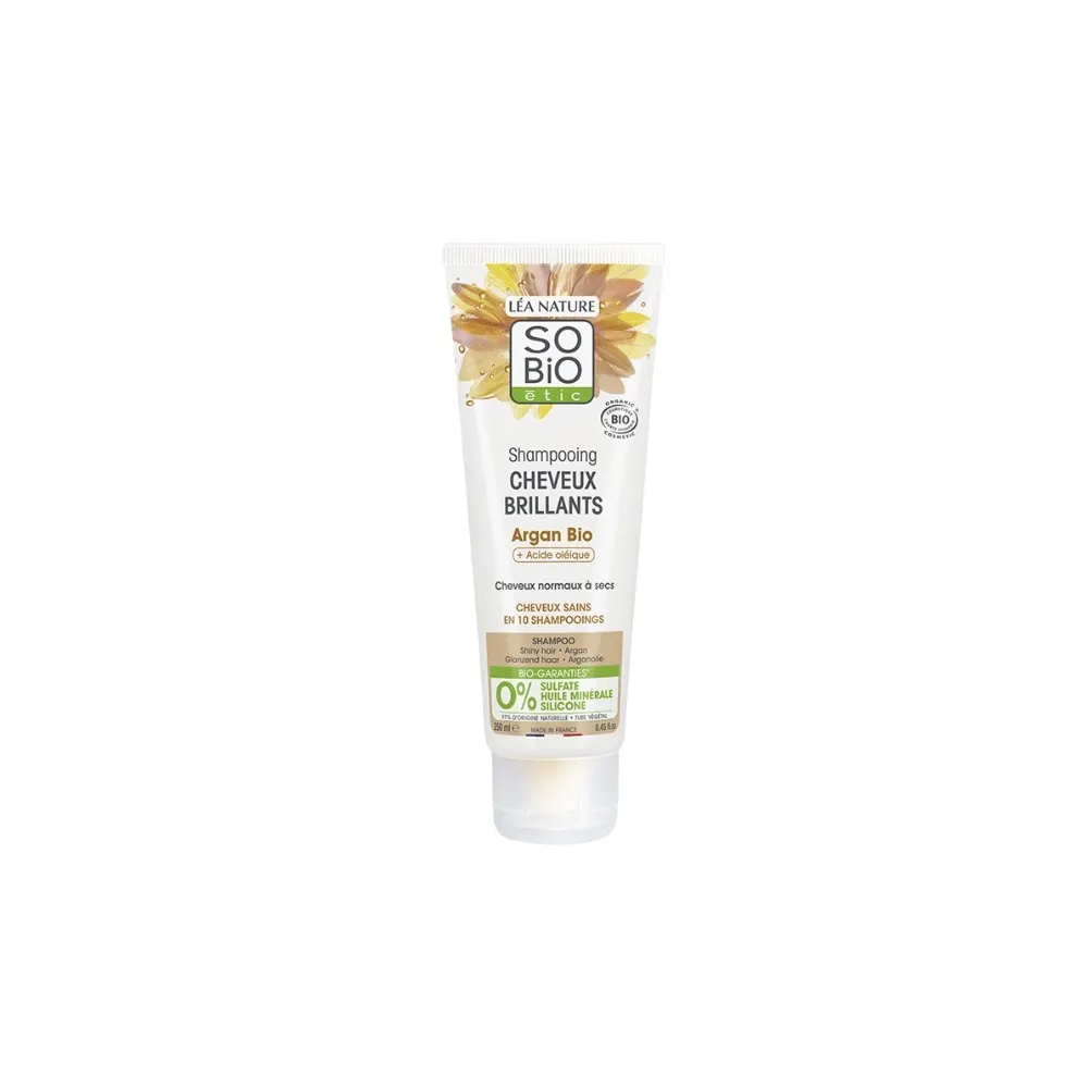 SO BIO SHAMPOING CHEVEUX BRILLANTS ARGAN 250ML