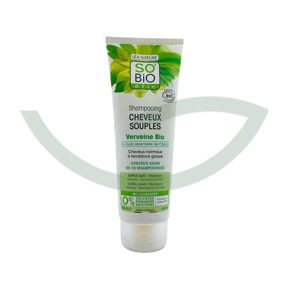 SO BIO SHAMPOING PURIFIANT A LA VERVEINE ET HUILE ESSENTIELLE DE CITRON 250ML