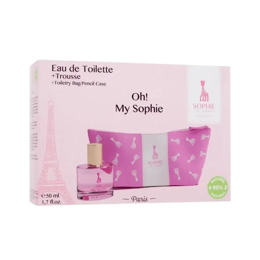 Sophie la Girafe Coffret Eau de Toilette Oh! My Sophie 50ml + Trousse Offerte – Parfum tendre pour enfants dès 3 ans