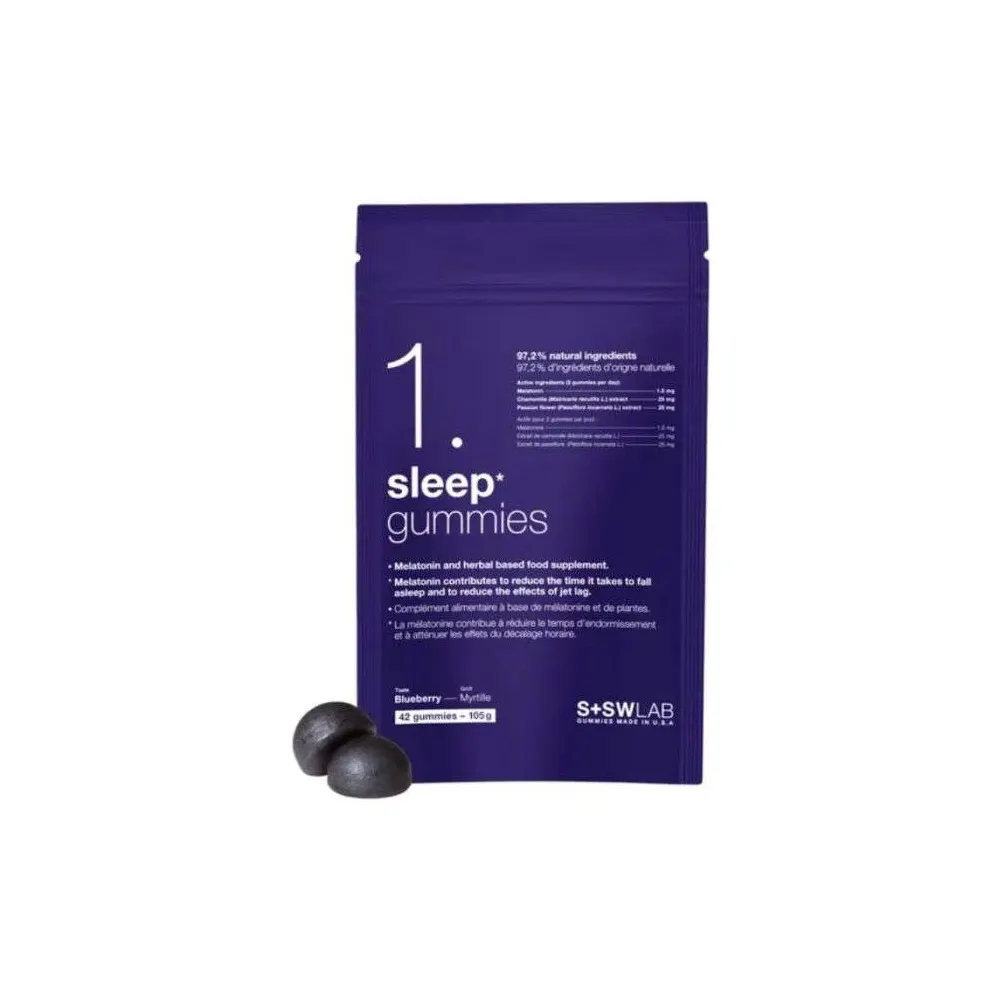 SSWLAB 1 SLEEP GUMMIES 105G 42 GUMMIES GOUT MYRTILLE