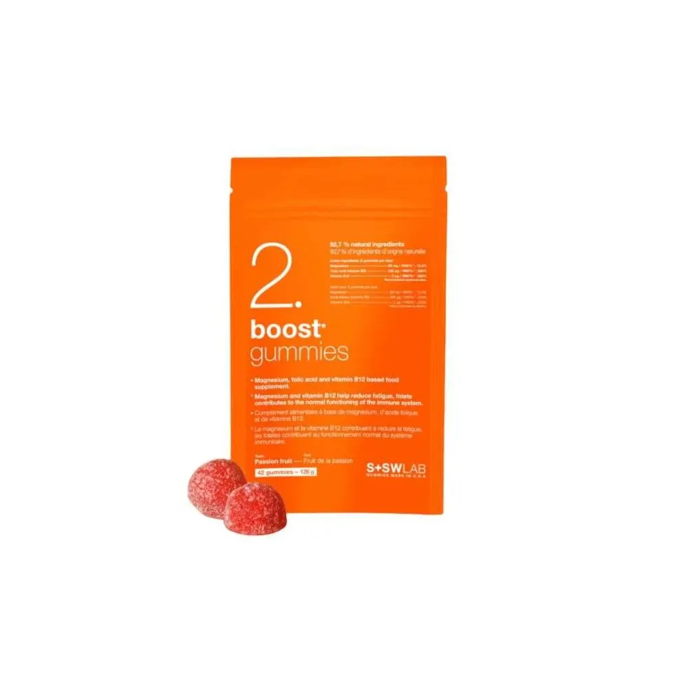 SSWLab 2 Boost Gummies 126 غ 42 علكة بنكهة فاكهة العاطفة