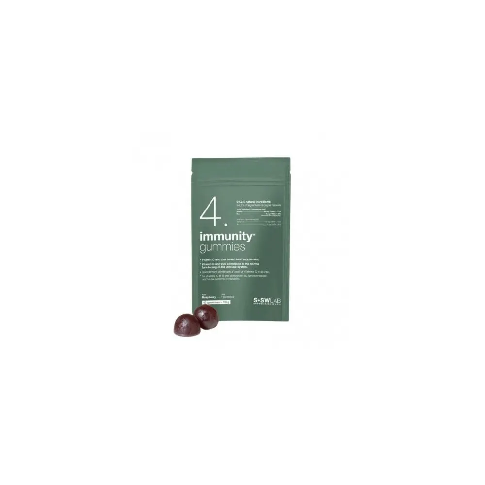 SSWLab 4 Immunity Gummies 126 غ 42 علكة بنكهة التوت