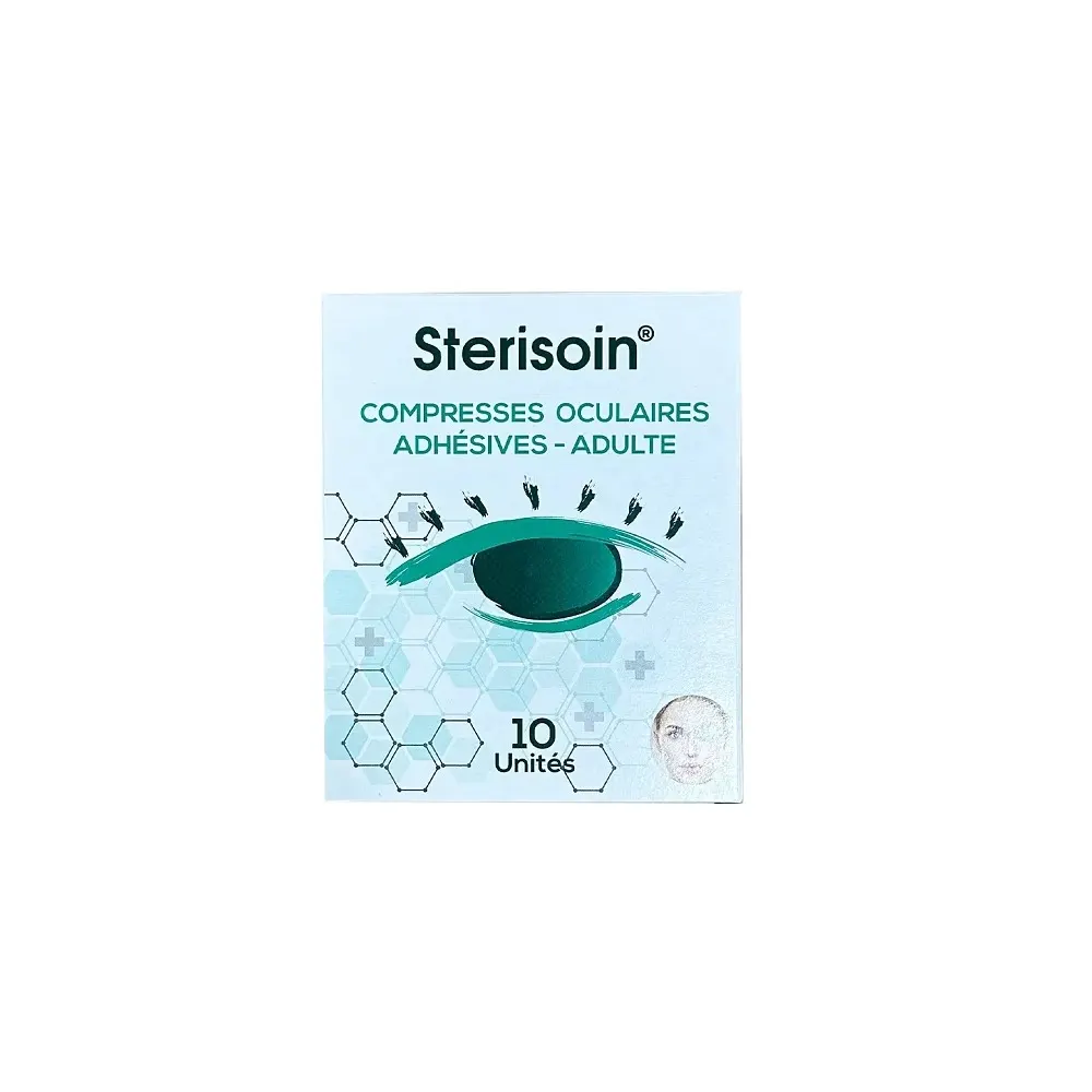 Sterisoin Compresses Oculaires Opaques Adhésives Adulte x10