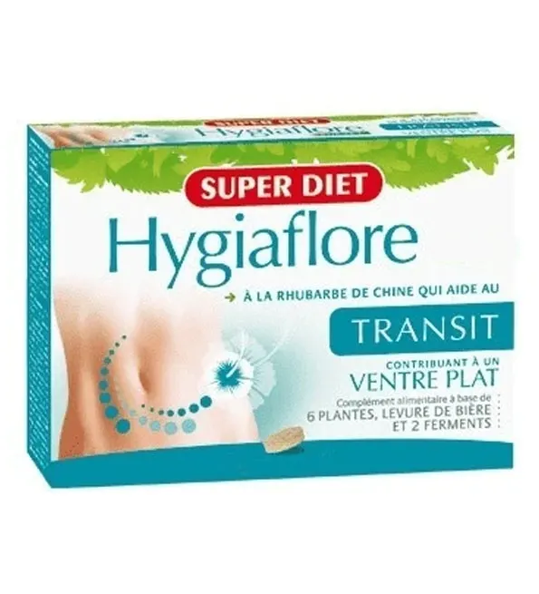 Super Diet Hygiaflore Transit Ventre Plat – 15 Comprimés