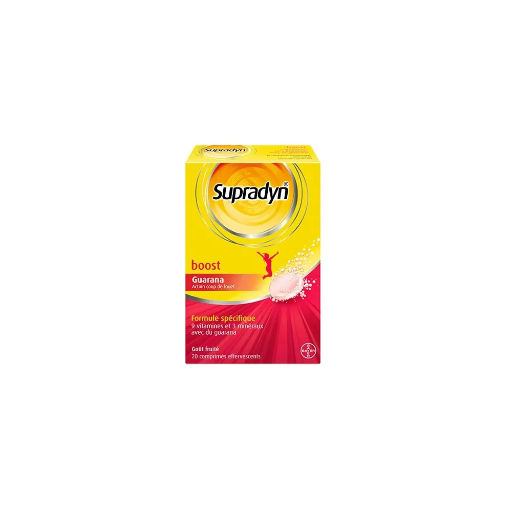 SUPRADYN BOOST GUARANA & VITAMINES, 20 COMPRIMÉS EFFERVESCENTS