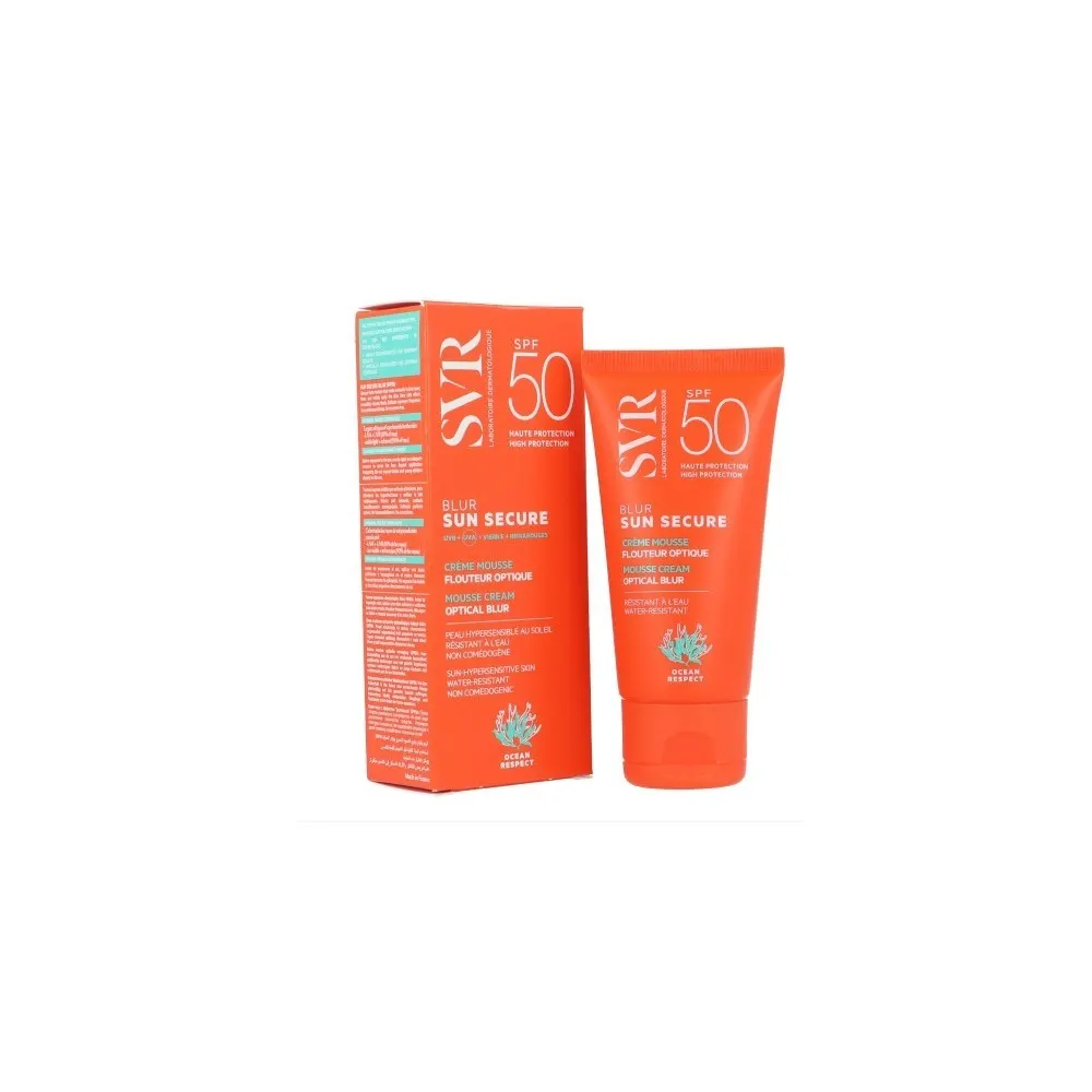 SVR Sun Secure Blur موس واقٍ من الشمس بدون عطر SPF50+ 50 مل