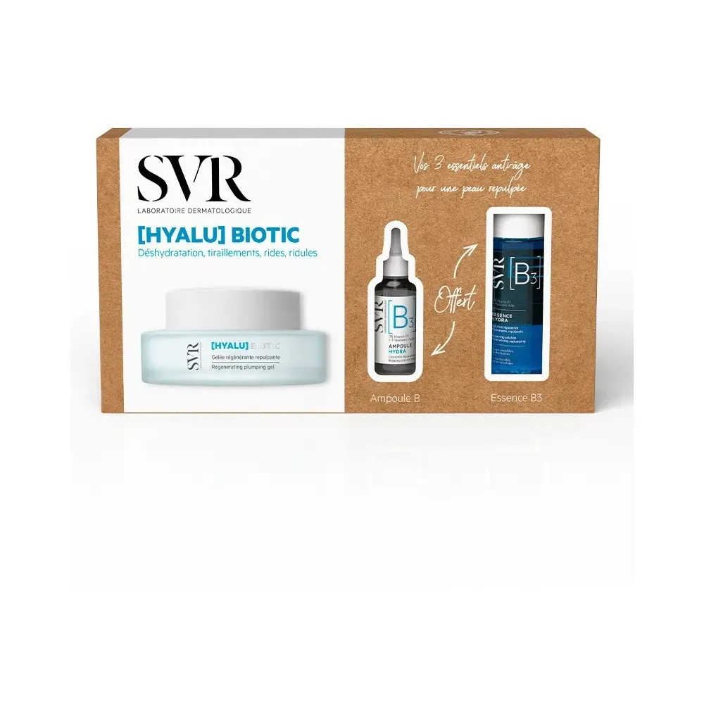 SVR Set Collagen Biotic كريم منفخ 50 مل + أمبولات Hydra B3 10 مل + Essence Hydra B3 30 مل