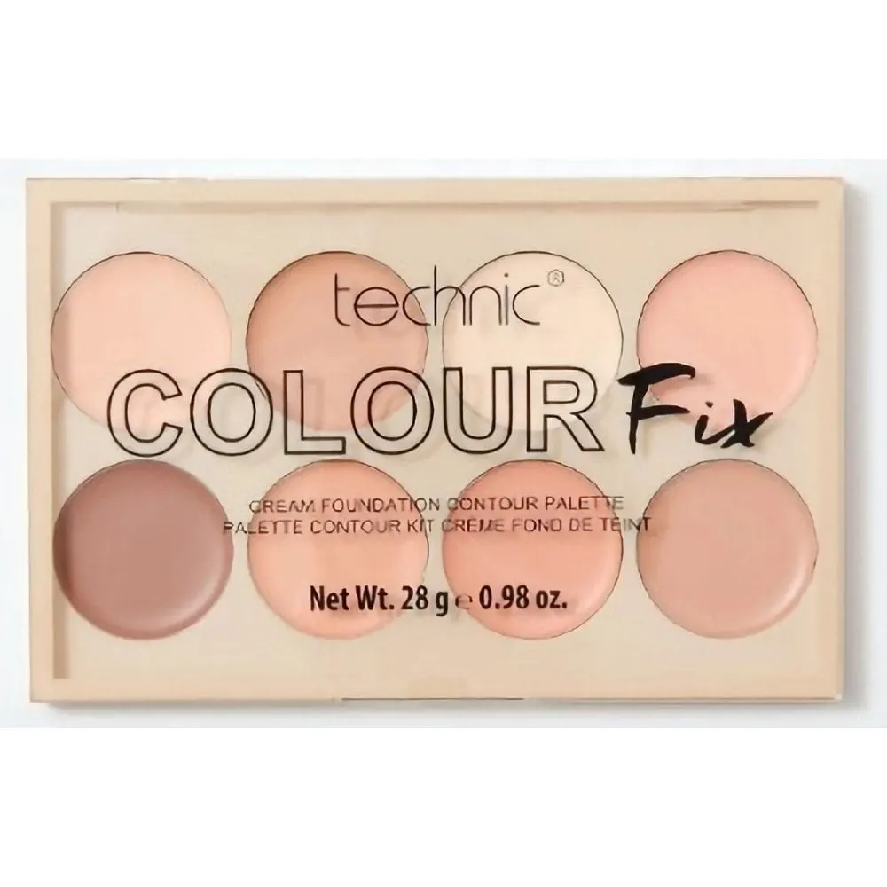 Technic Colour Fix Cream Foundation Contour Palette باليت كونتور كريم الأساس