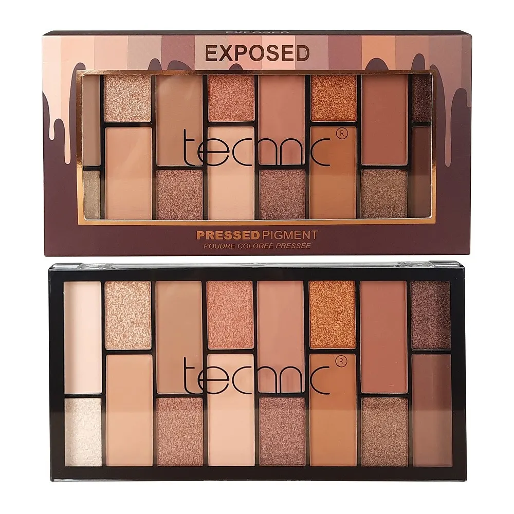 Technic Cosmetics 15 Pressed Pigment Palette باليت ظلال العيون Exposed