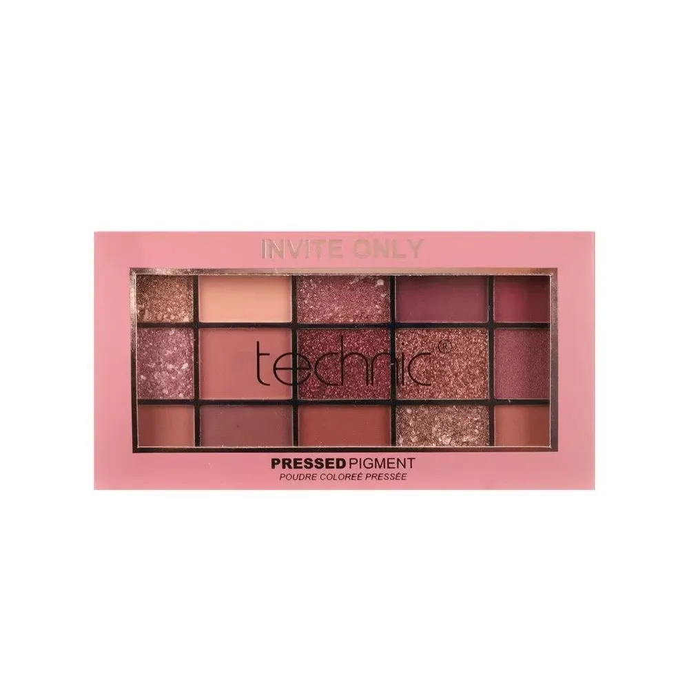 Technic Cosmetics 15 Pressed Pigment Palette باليت ظلال العيون Invite Only