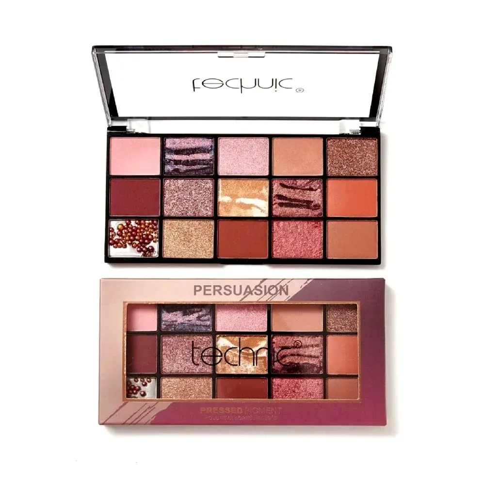 Technic Cosmetics 15 Pressed Pigment Palette باليت ظلال العيون Persuasion
