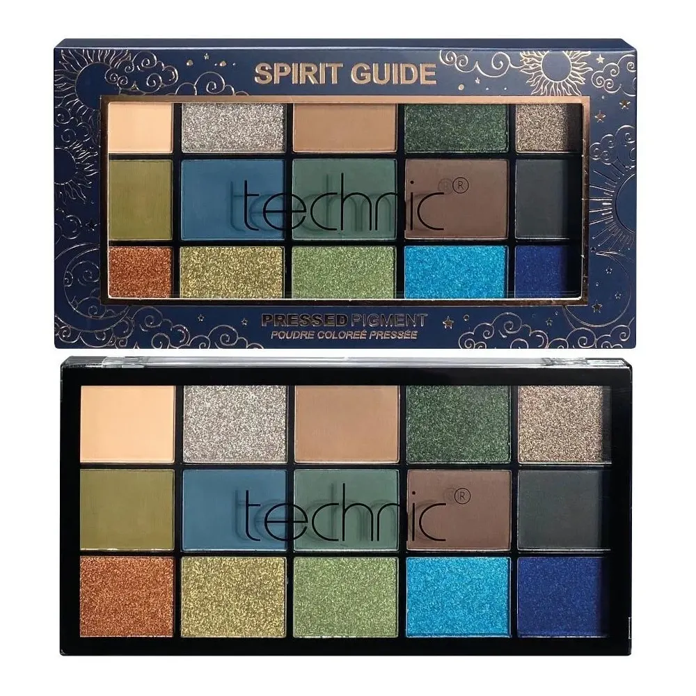 Technic Cosmetics 15 Pressed Pigment Palette Eyeshadow Spirit Guide