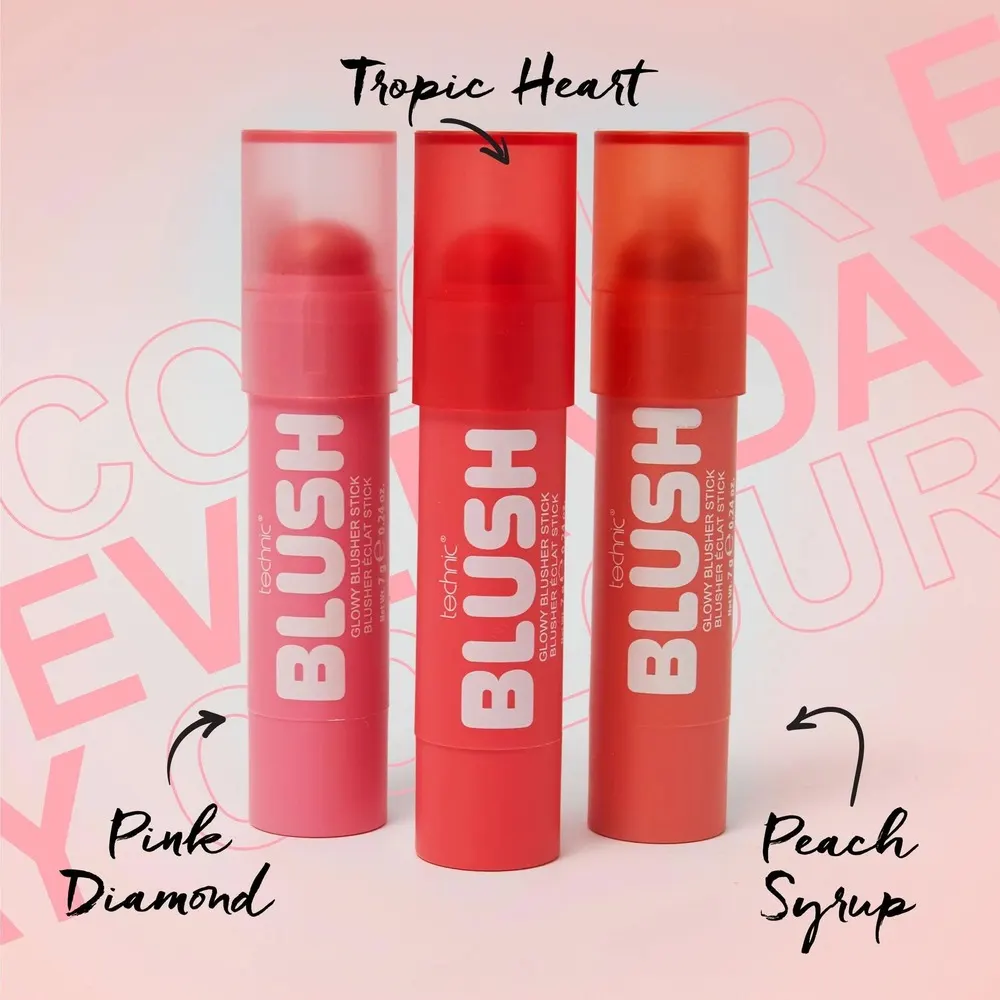 Technic Glowy Blusher Stick أحمر خدود عصا Tropic Heart