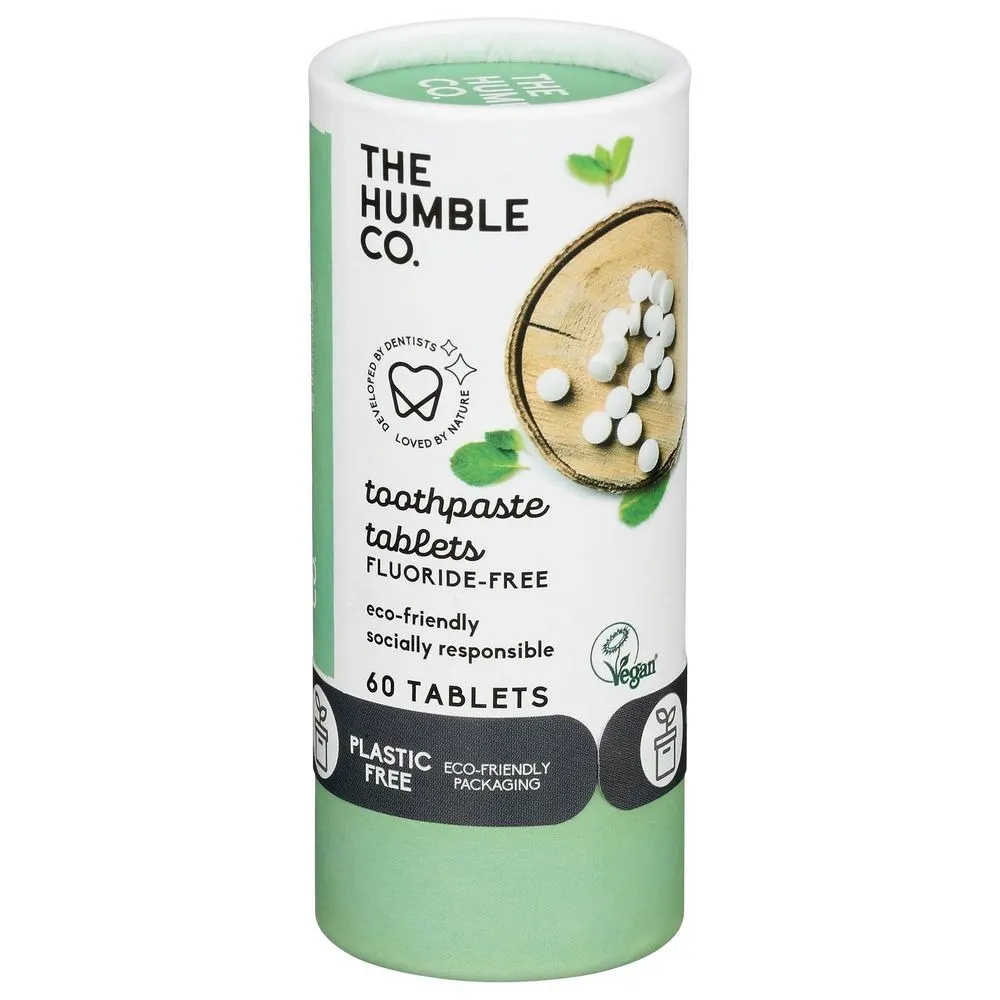 The Humble Co أقراص معجون الأسنان بدون فلورايد 60 قرص