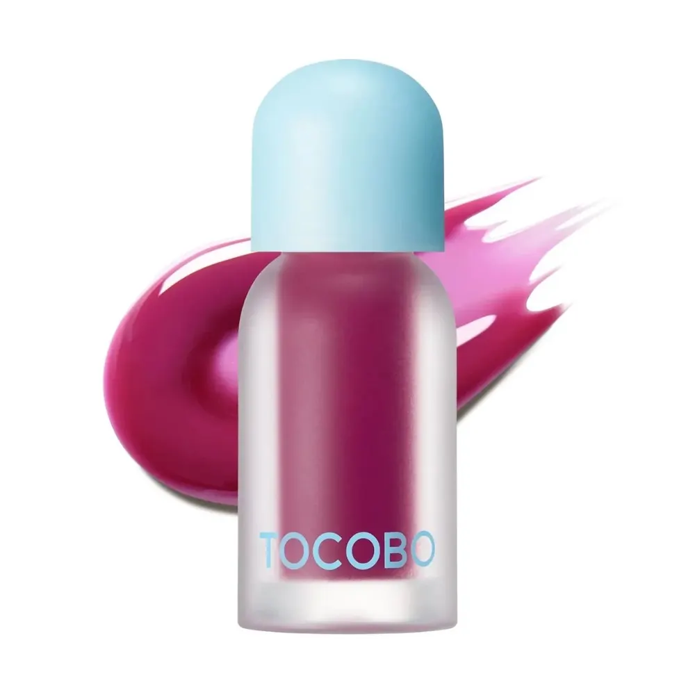 Tocobo Juicy Berry Plumping Lip Oil 02 Berry Brandy زيت للشفاه + مطاطة شعر هدية