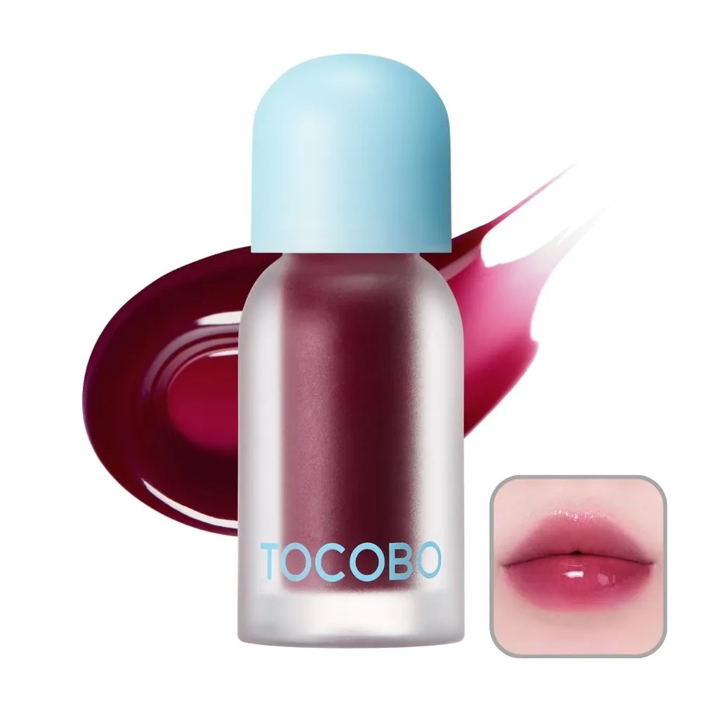 Tocobo Juicy Berry Plumping Lip Oil 07 Plum Jam زيت للشفاه + مطاطة شعر هدية
