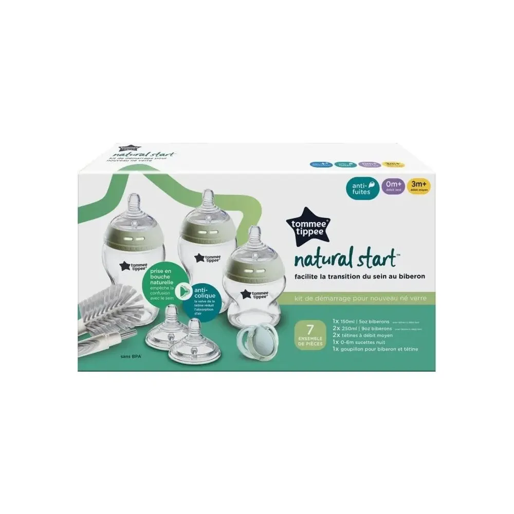 Tommee Tippee - رضاعة زجاجية Natural Start 250 مل