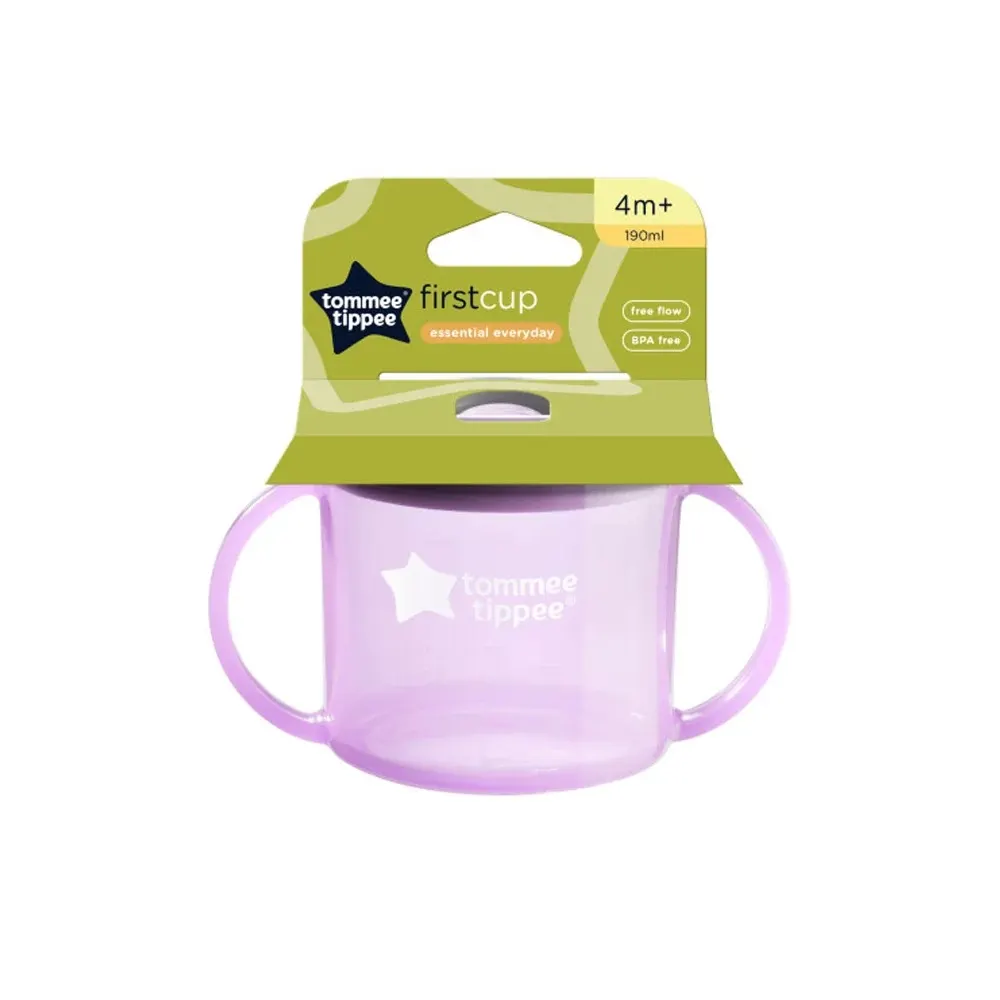 Tommee Tippee أول كأس بفوهة 4 أشهر+ 190 مل - بنفسجي