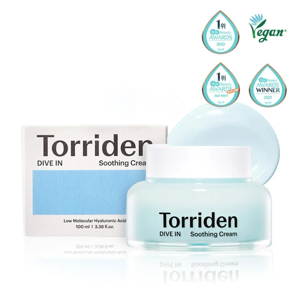 Torriden Dive-In Low Molecular Hyaluronic Acid Soothing Cream كريم مهدئ 100 مل