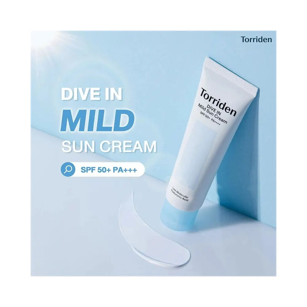 Torriden Dive-In Mild Sun Cream SPF50+ كريم واقٍ من الشمس 60 مل