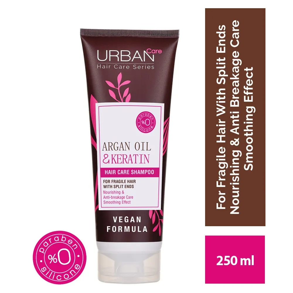 URBAN CARE PACK ARGAN & KÉRATINE SHAMPOOING + APRÈS-SHAMPOOING + LEAVE-IN