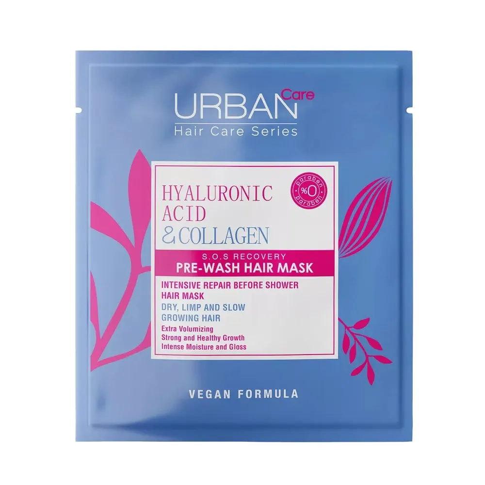 URBAN CARE MASQUE RÉPARATEUR AVANT LAVAGE ACIDE HYALURONIQUE & COLLAGÈNE 50ML