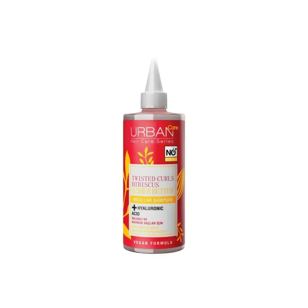 Urban Care Twisted Curls Hibiscus & Beurre de Karité Shampoing Micellaire 340ml