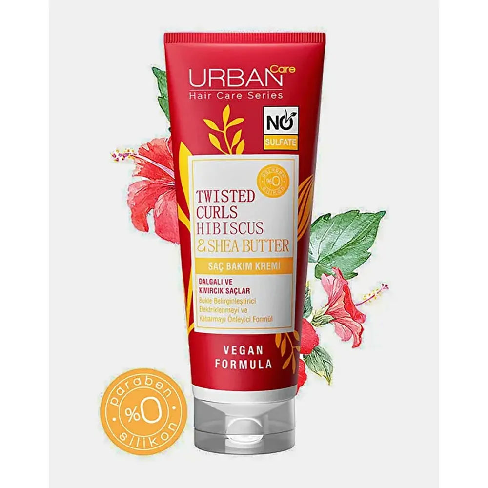 URBAN CARE TWISTED CURLS HIBISCUS & SHEA BUTTER NO SULFATE CONDITIONER 250 ML