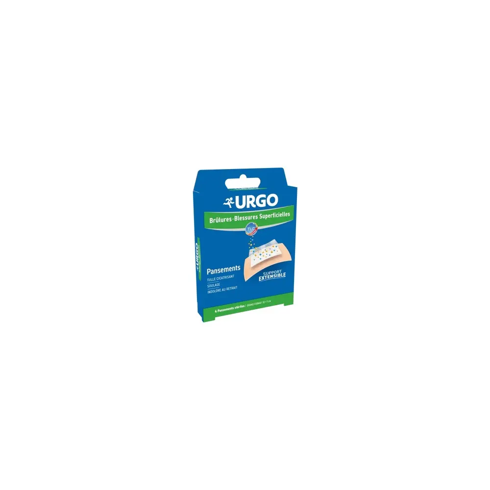 Urgo Brûlures Pansement Extens 7×10 cm x4