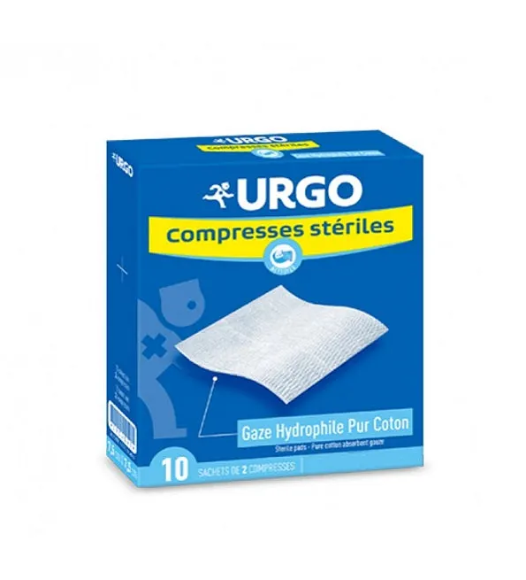 Urgo كمادات شاش معقمة 30×30 سم علبة 10