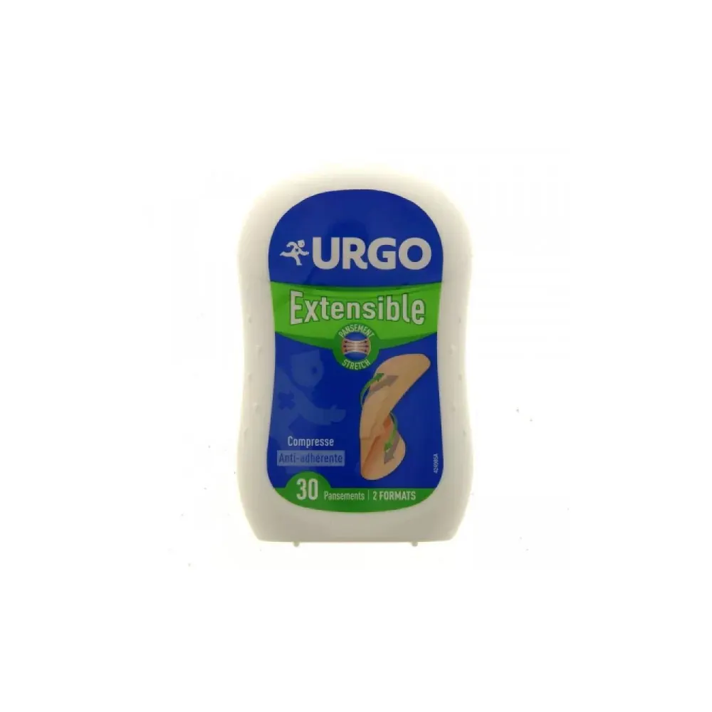 Urgo علبة ضمادات قابلة للتمدد 30 قطعة