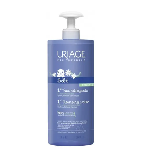 Uriage Bébé 1ère ماء منظف 1 لتر